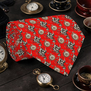 Wonderland Classic Teapot Pattern Necktie Tie