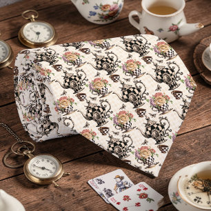 Wonderland Classic Teapot Pattern Necktie Tie