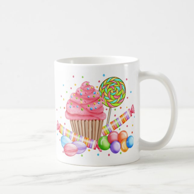Wonderland Cupcake Candy Lollipop Sweet Tarts Coffee Mug (Right)