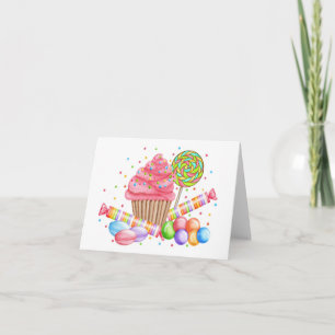 Wonderland Cupcake Notecard