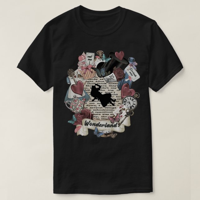 Wonderland Elements Party  Alice in Wonderland  T-Shirt (Design Front)