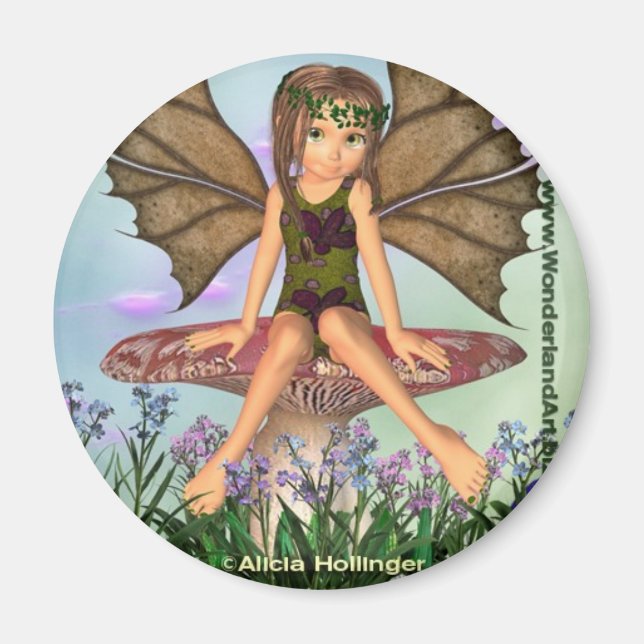 Wonderland Forest Fairy Magnet (Front)