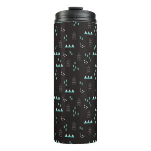 Wonderland Geometric Night Pattern Thermal Tumbler