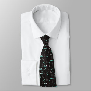Wonderland Geometric Night Pattern Tie