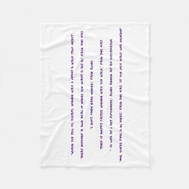Wonderland Inspiration Blanket (Front)