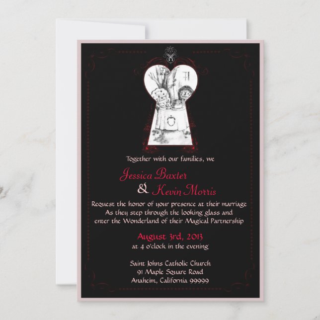 Wonderland Invitation (Front)