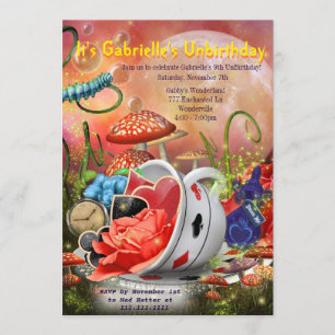 Wonderland Invitation, Wonderland Party Invitation
