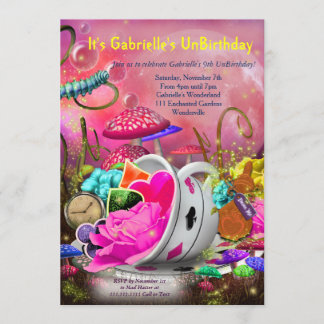 Wonderland Invitations, Wonderland Party Invitation