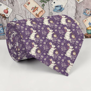 Wonderland Lilac Classic Pattern Necktie Tie
