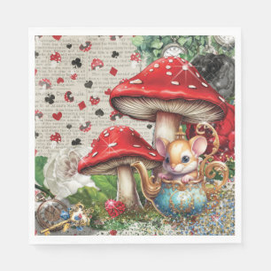 Wonderland Napkin Design