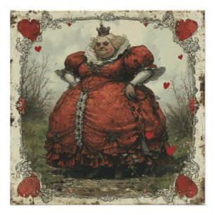 Wonderland Queen of Hearts: Off with Heads Poster