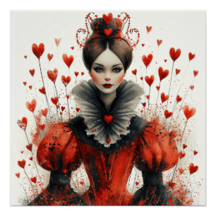 Wonderland Queen of Hearts: Off with Hearts Poster
