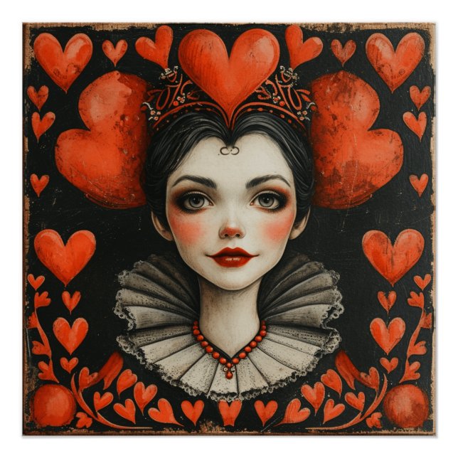 Wonderland Queen of Hearts: Royal Temperament Poster (Front)