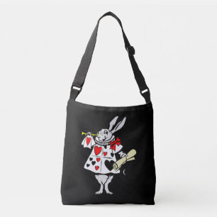 Wonderland Rabbit Easter Bunny Playing Music Crossbody Bag