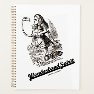 Wonderland Spirit Alice And Her Flamingo Humour Planner
