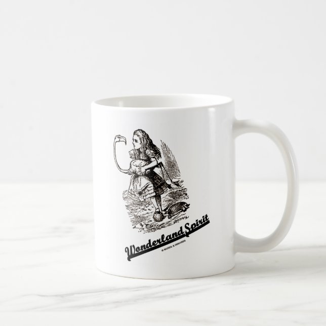 Wonderland Spirit (Alice & Her Flamingo) Coffee Mug (Right)