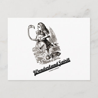 Wonderland Spirit (Alice & Her Flamingo) Postcard