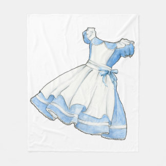 Wonderland Story Book Alice Dress Fleece Blanket