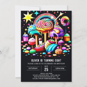 Wonderland Sweet Birthday Invitation