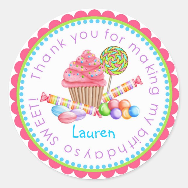 Wonderland Sweet Shop Stickers (Front)