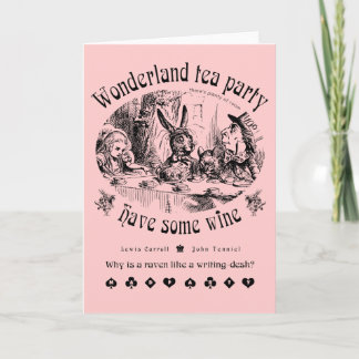 Wonderland tea party Card