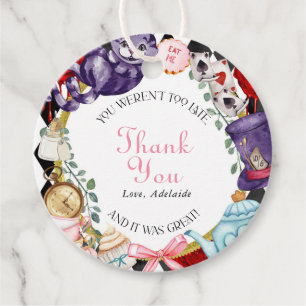 Wonderland Tea Party Fairytale Child's Birthday Favour Tags
