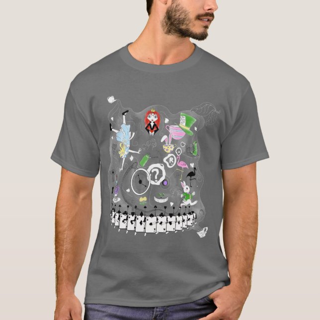 Wonderland teacups T-Shirt (Front)
