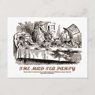 Wonderland The Mad Tea Party Postcard