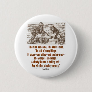 Wonderland Time Has Come Through Looking Glass 6 Cm Round Badge