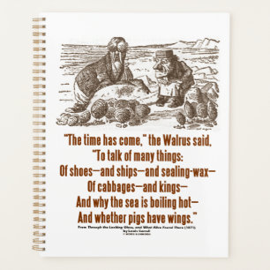 Wonderland Time Has Come Through Looking Glass Planner