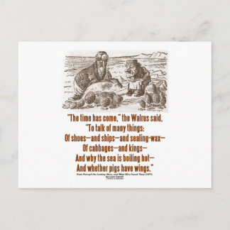 Wonderland Time Has Come Through Looking Glass Postcard