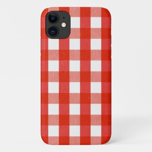 Wonderland VICHY-KARO ROT Case-Mate iPhone Case (Back)