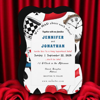 Wonderland Whimsy Wedding Invitation