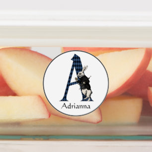 Wonderland White Rabbit Letter A 