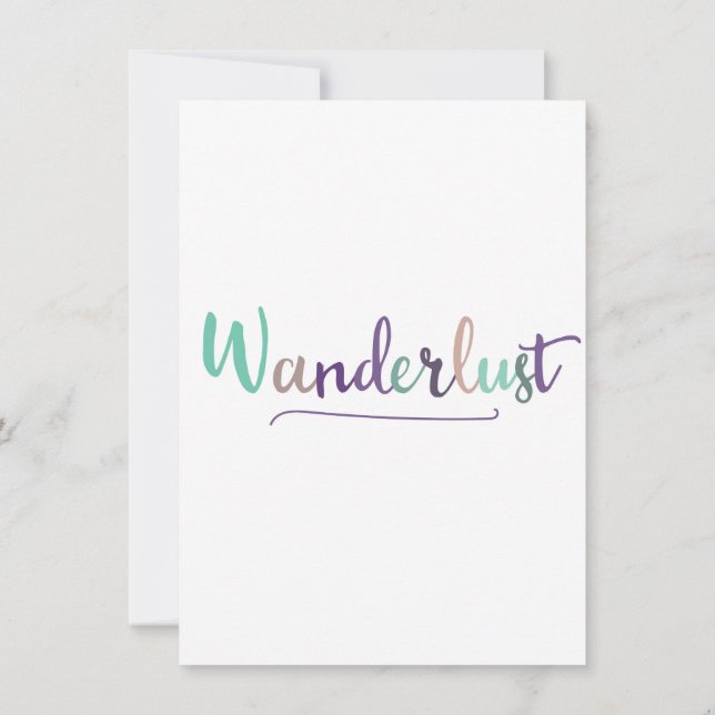 Wonderlust Invitation (Back)