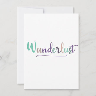 Wonderlust Invitation