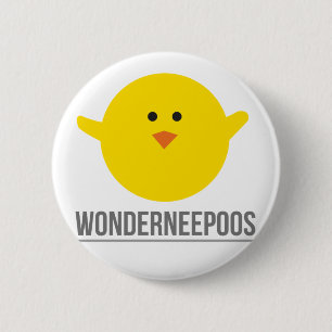 Wonderneepoos Swipes in 6 Cm Round Badge