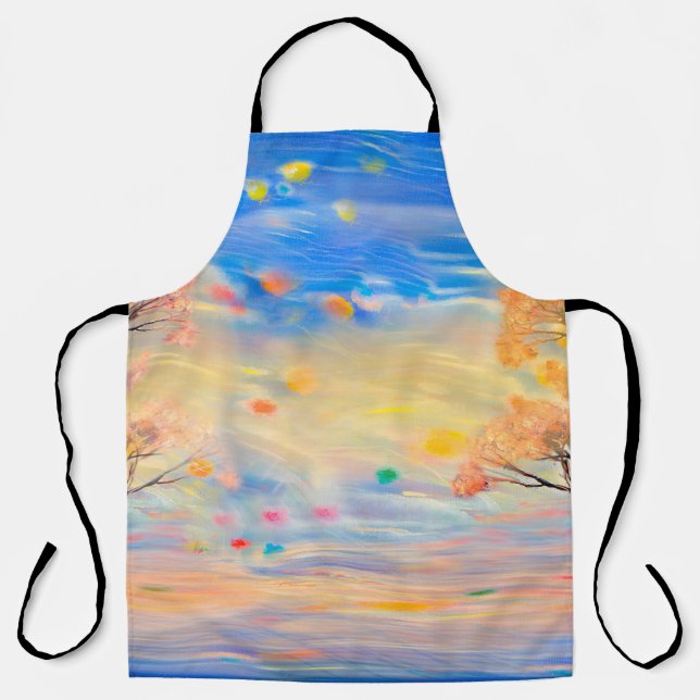 Wonderrful view on sunsetart,abstract background,a apron (Front)