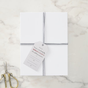 Wonders & Miracles Christmas Holiday Gift Tags