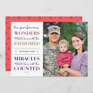 Wonders & Miracles Christmas Holiday Photo Flat