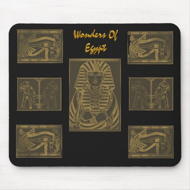 Wonders Of Egypt Bronze Mouse Mat (Front)