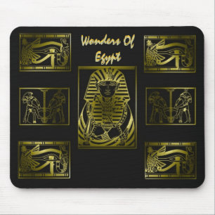 Wonders Of Egypt Gold Mouse Mat