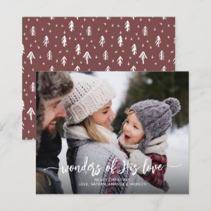 Wonders of His Love Christmas Holiday Card