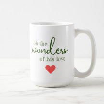 Wonders of His Love Christmas Mug