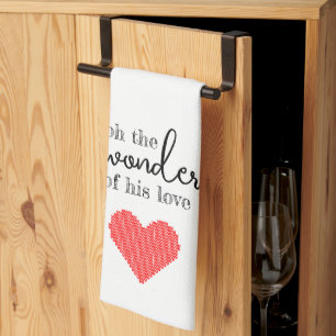 Wonders of His Love Kitchen Towel