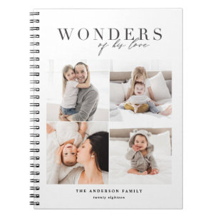 Wonders of his love religious Christmas Notebook