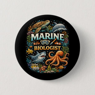 Wonders of the Ocean Realm 6 Cm Round Badge