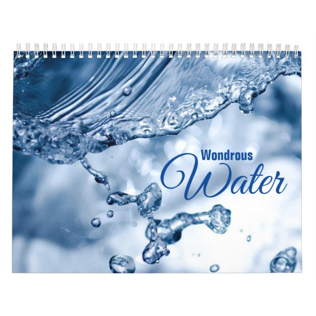 Wondrous Water Science Nature Photos Calendar (Cover)