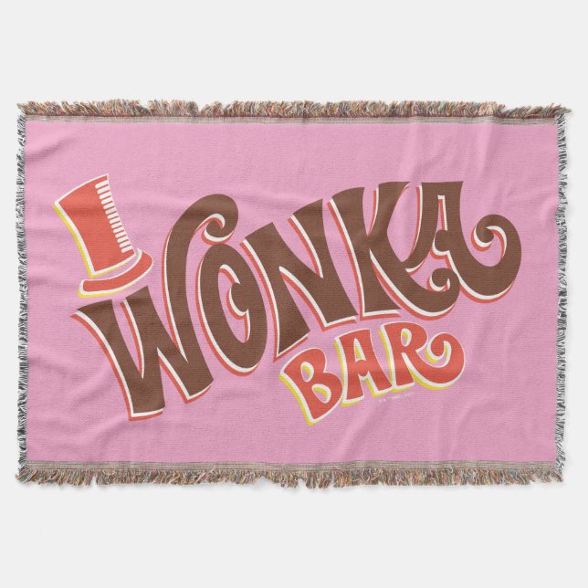 Wonka Bar Logo Throw Blanket (Front)