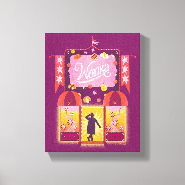 Wonka Candy Store Graphic Canvas Print (Front)